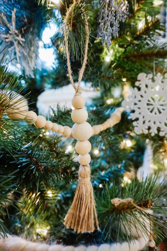 DIY Wood Bead Ornament
