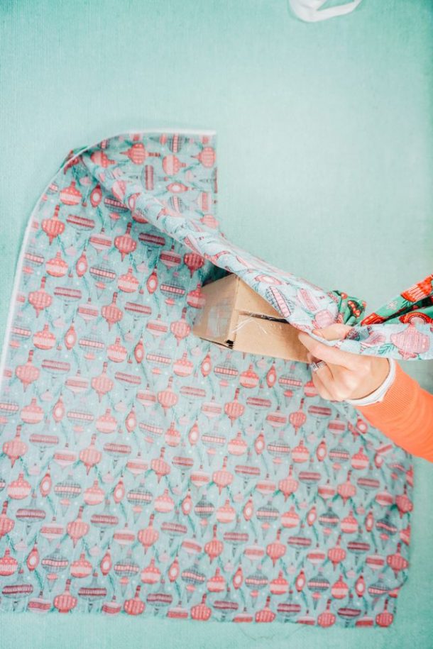 How to Wrap Gifts with Fabric • Heather Handmade