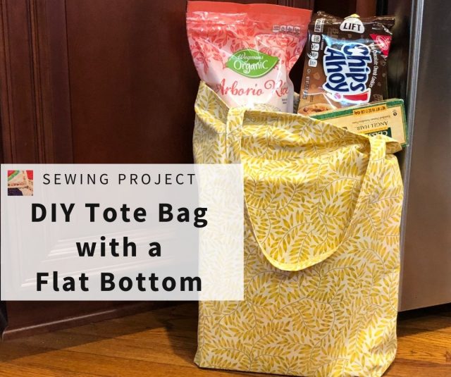 diy tote bag with flat bottom