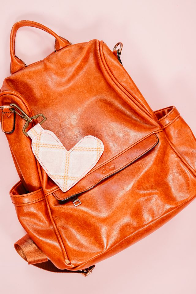 diy heart keychain