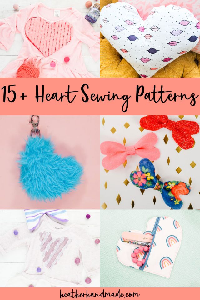heart sewing patterns
