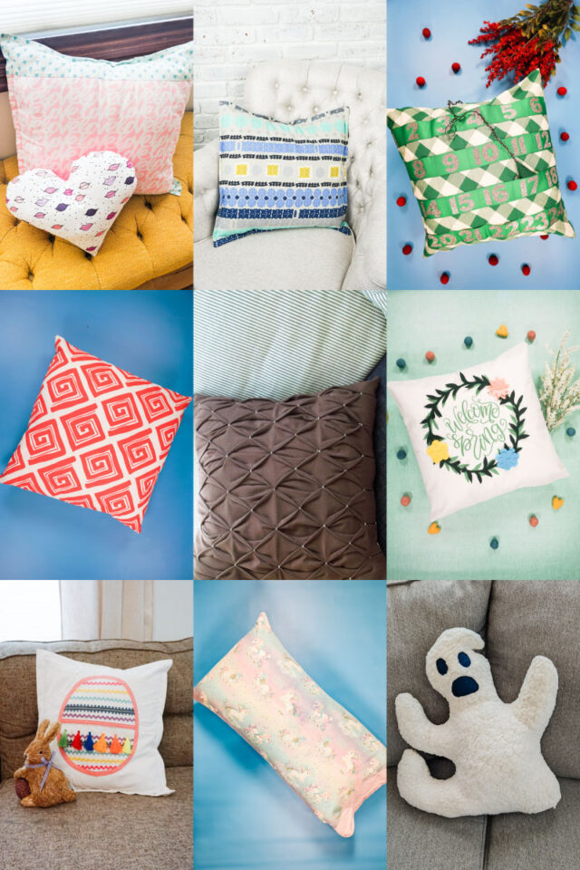 DIY Puppy Pillow {free sewing pattern - for a standard bed pillow}