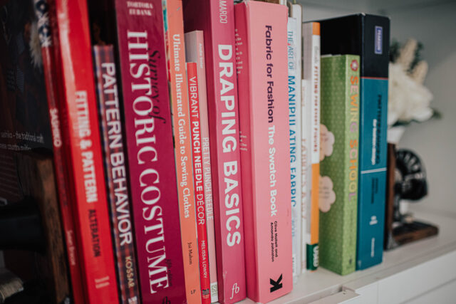 sewing book storage
