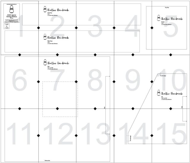 apron pdf pattern layout