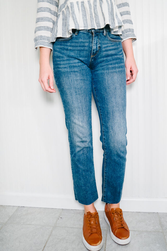 How to Crop Jeans after