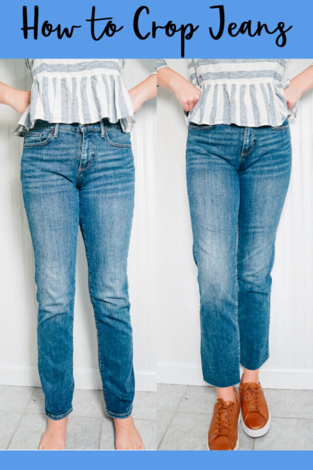 How to Crop Jeans • Heather Handmade