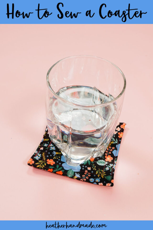 Simple Fabric Coaster Sewing Tutorial