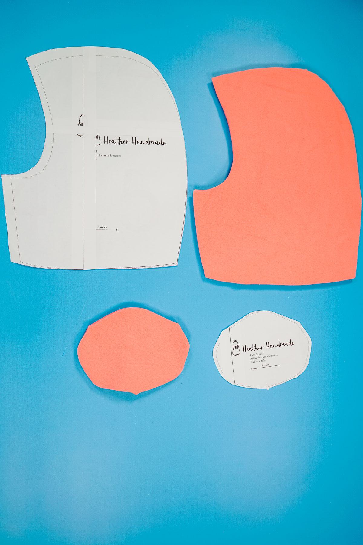 cut out fabric with pdf pattern