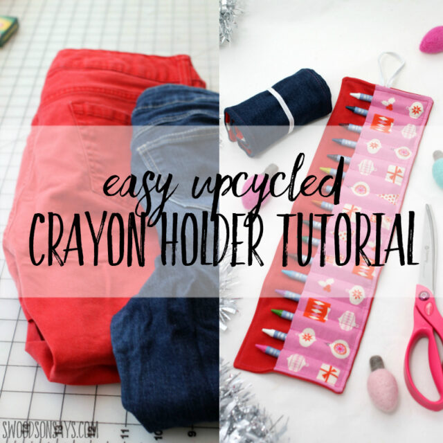 diy upcycled crayon holder