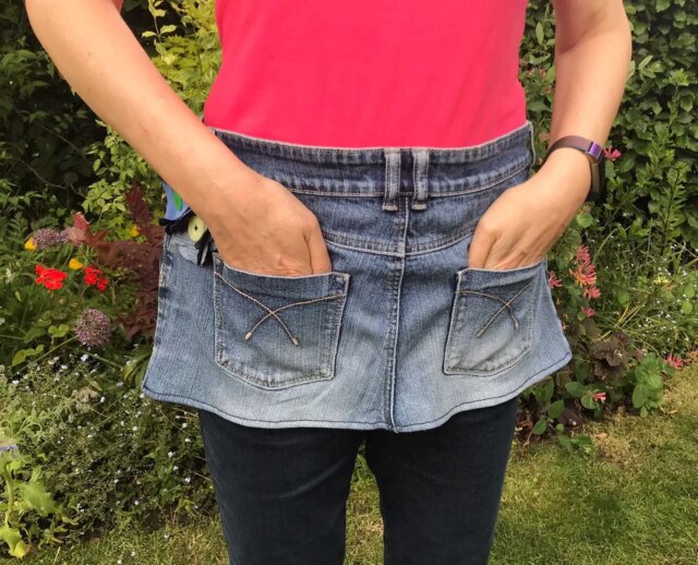 make a cute denim apron