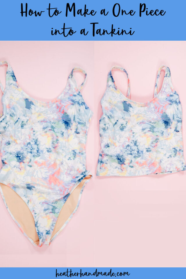 How to Make a One Piece Into a Tankini