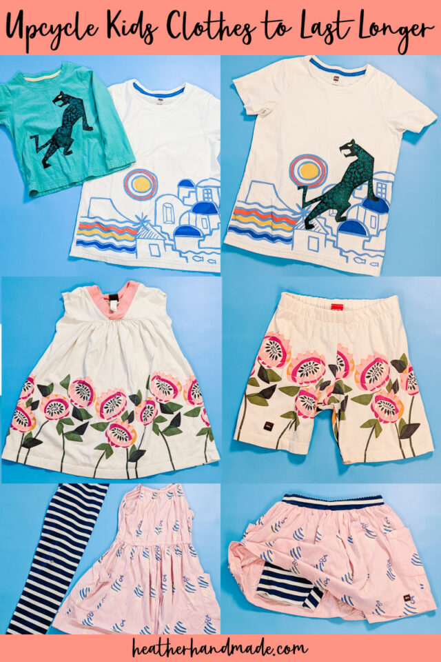upcycle kid clothes to last longer