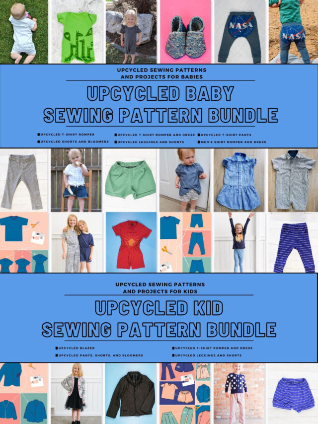 upcycled sewing pattern bundle