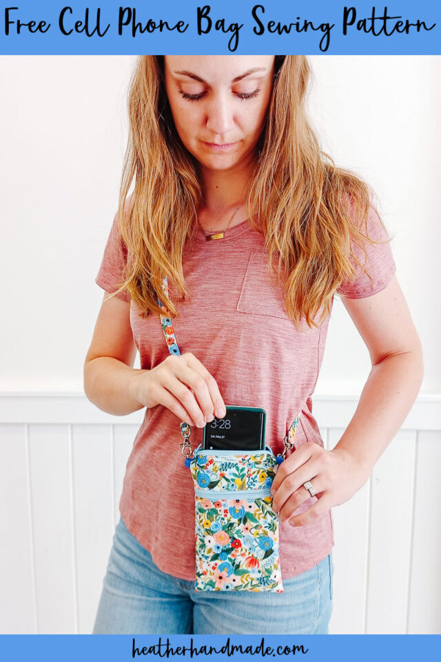 free cell phone bag sewing pattern