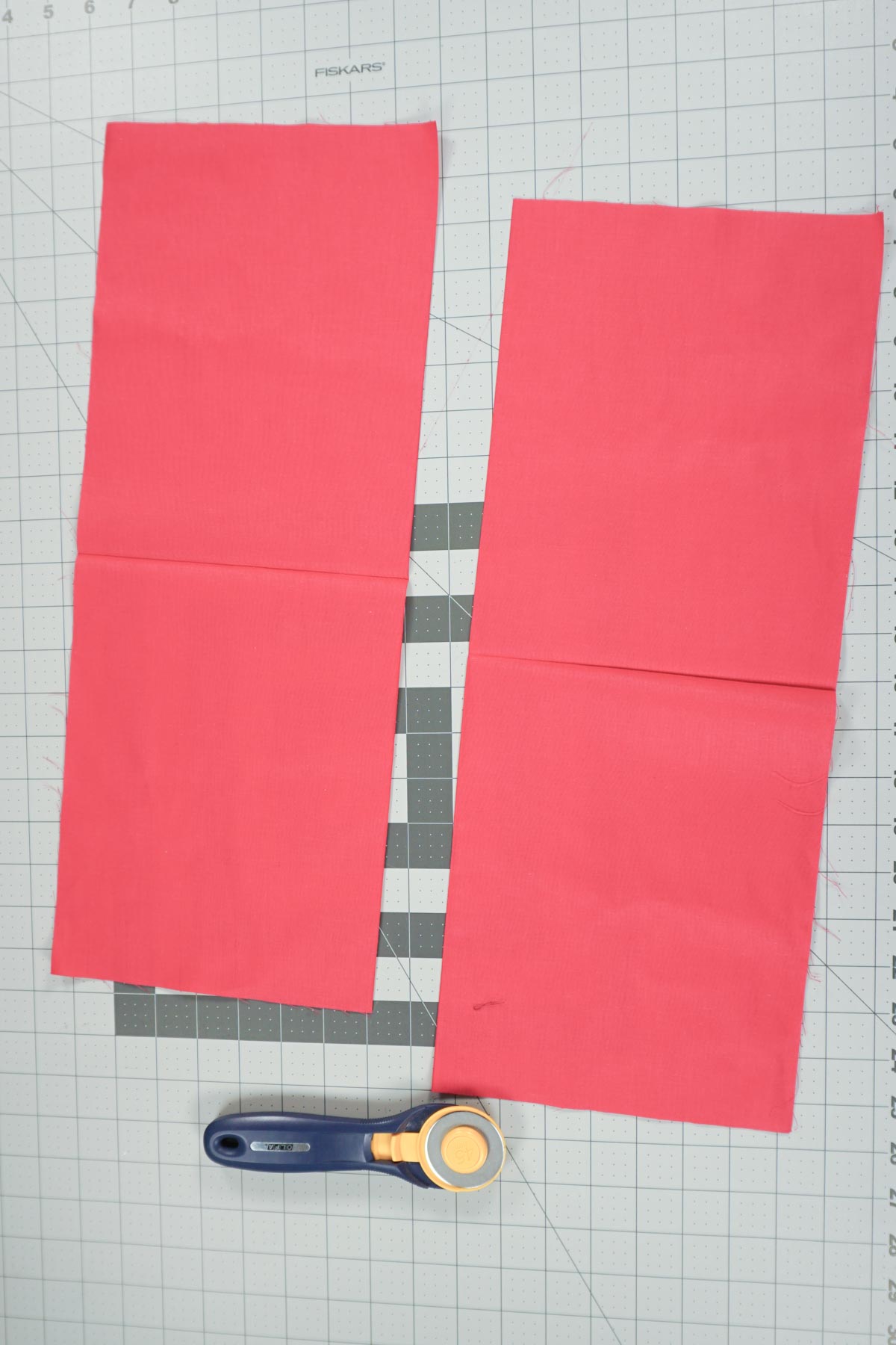 cut fat quarter in half