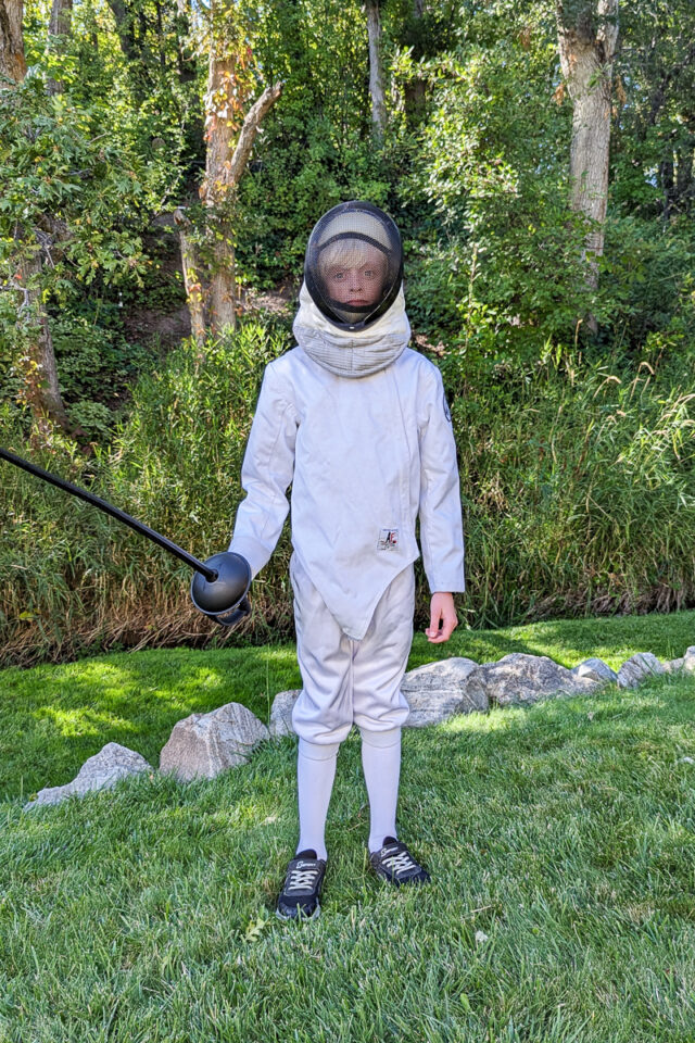 DIY fencing costume