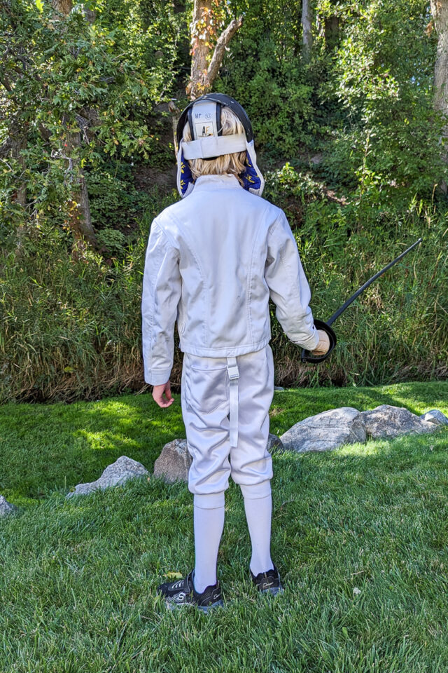 DIY fencing costume