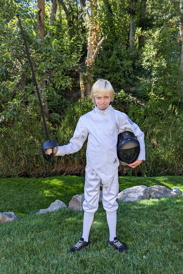 DIY fencing costume