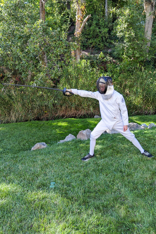 DIY fencing costume