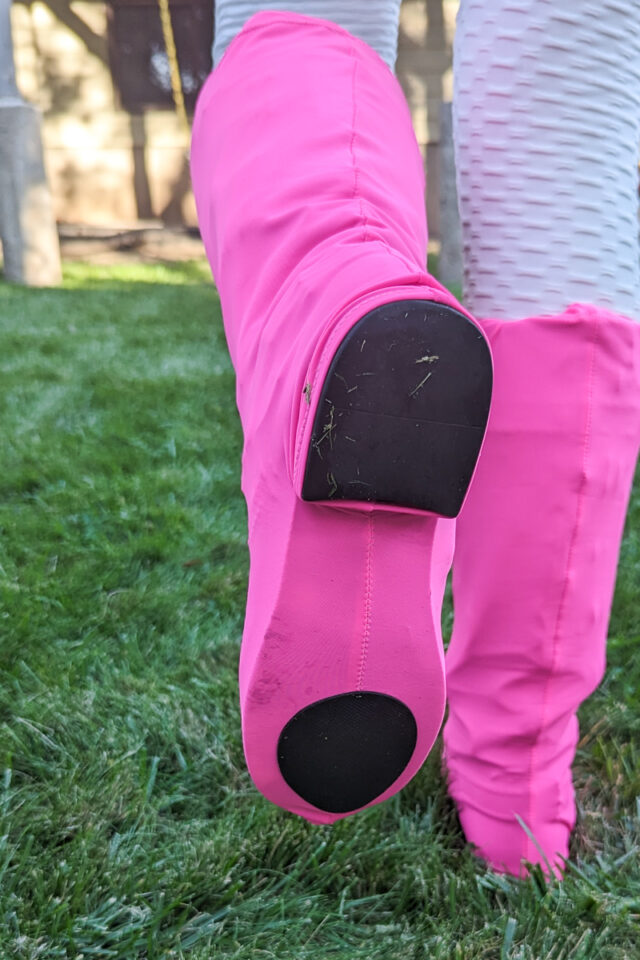 DIY Princess Peach Motorcycle Costume boots