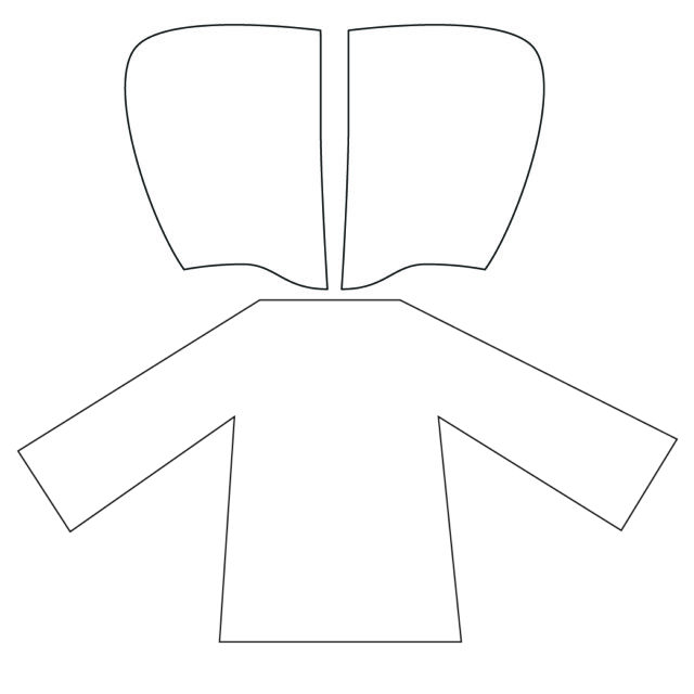 Easy DIY Mummy Costume hoodie pieces