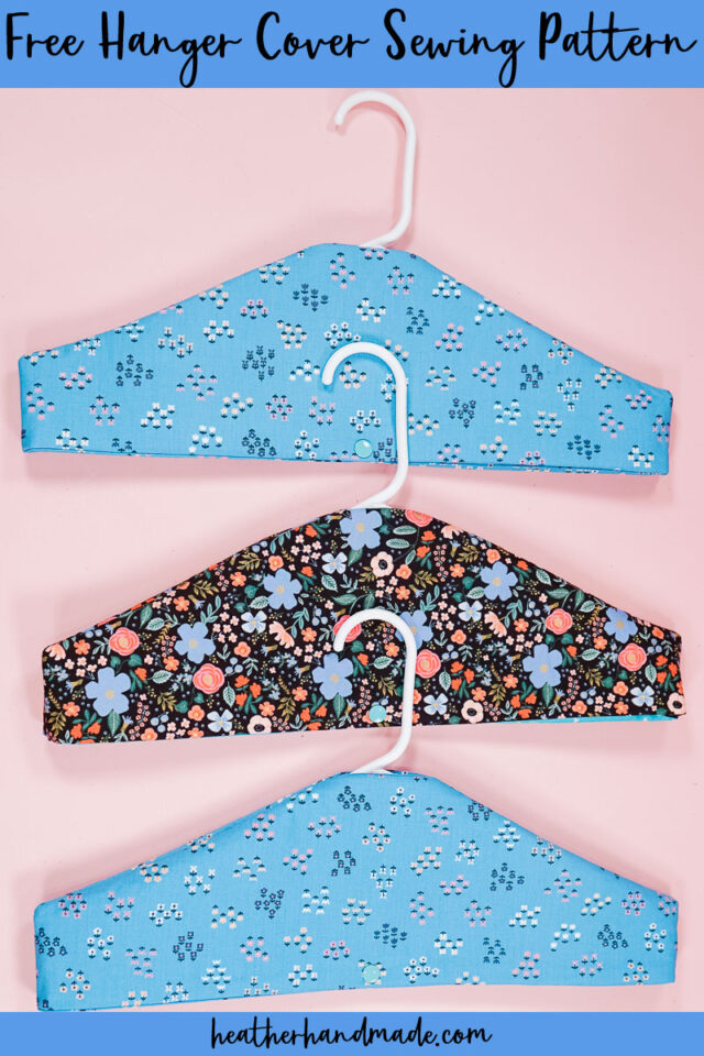 Free sewing pattern for hanger cover