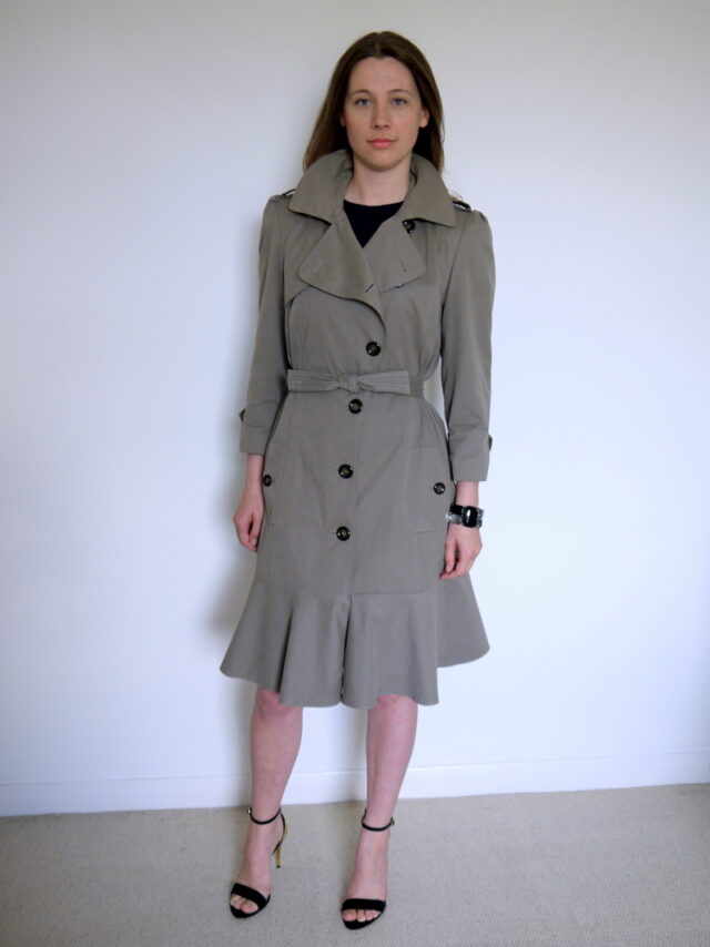 trench coat refashion