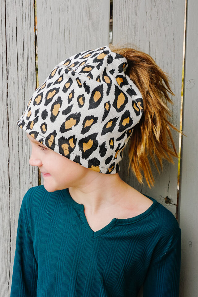 Ponytail Beanie Sewing Pattern