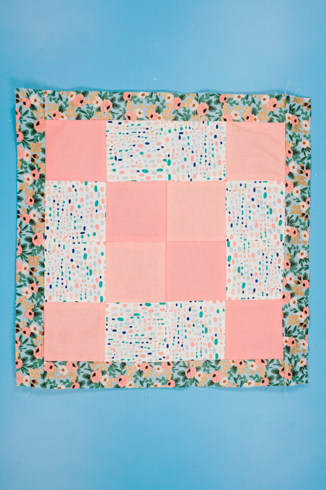 scrap fabric patchwork fabric quilt block