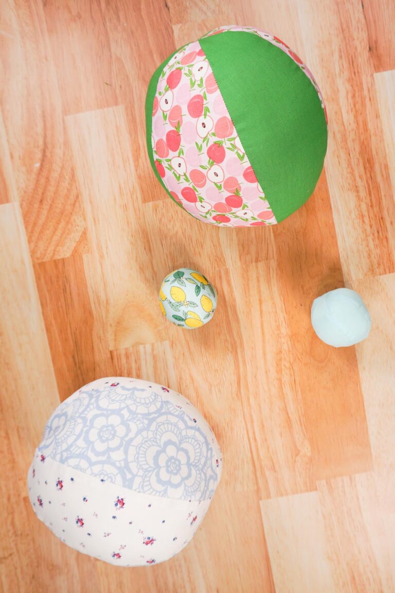 How to Sew a Ball: Free Fabric Ball Sewing Pattern