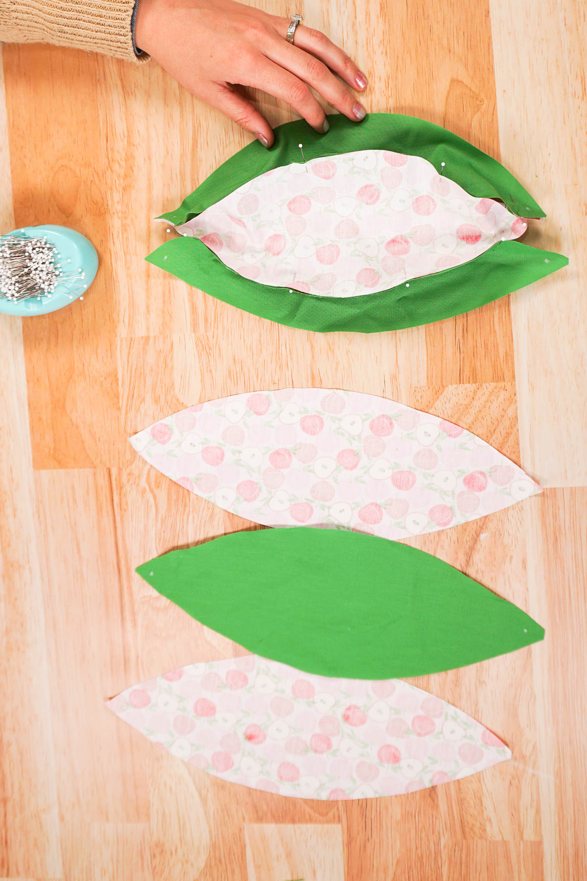 pin sides right sides together