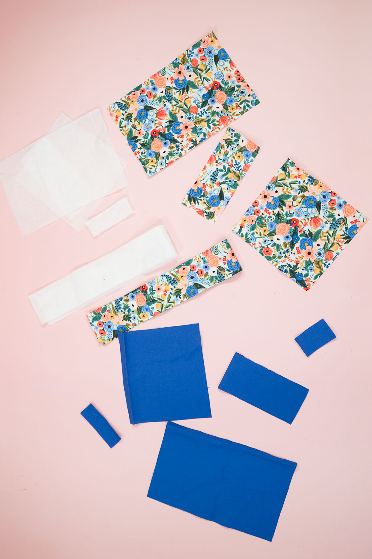 cell phone bag fabric pieces