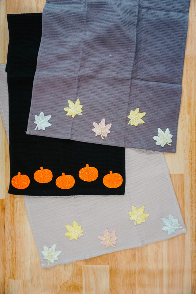 DIY Fall Towel with Patches