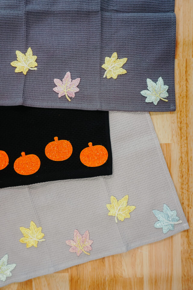 DIY Fall Towel with Patches