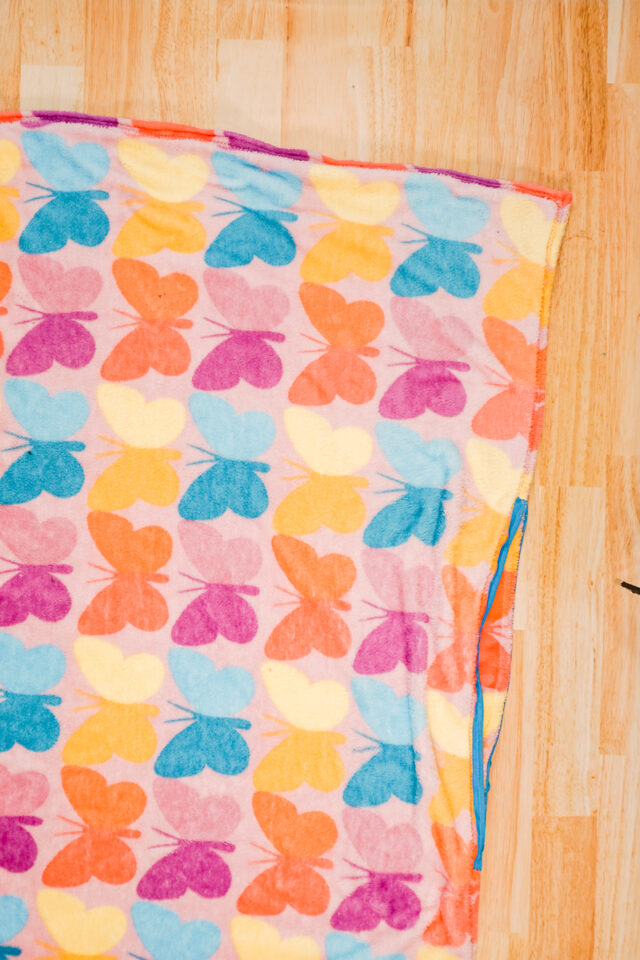 sew three sides together. stop sewing around zipper.