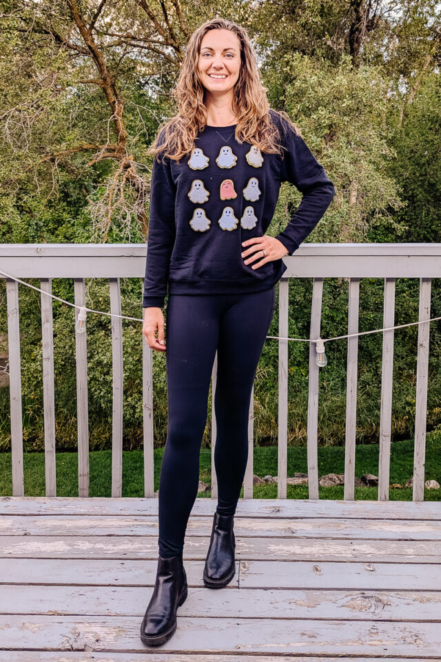 DIY Halloween Sweatshirt with Patches
