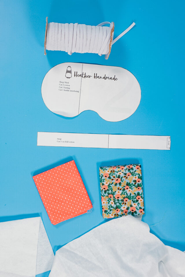 Sleep Mask Sewing Pattern supplies