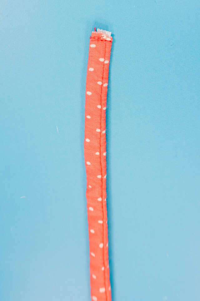 tack the elastic at one end