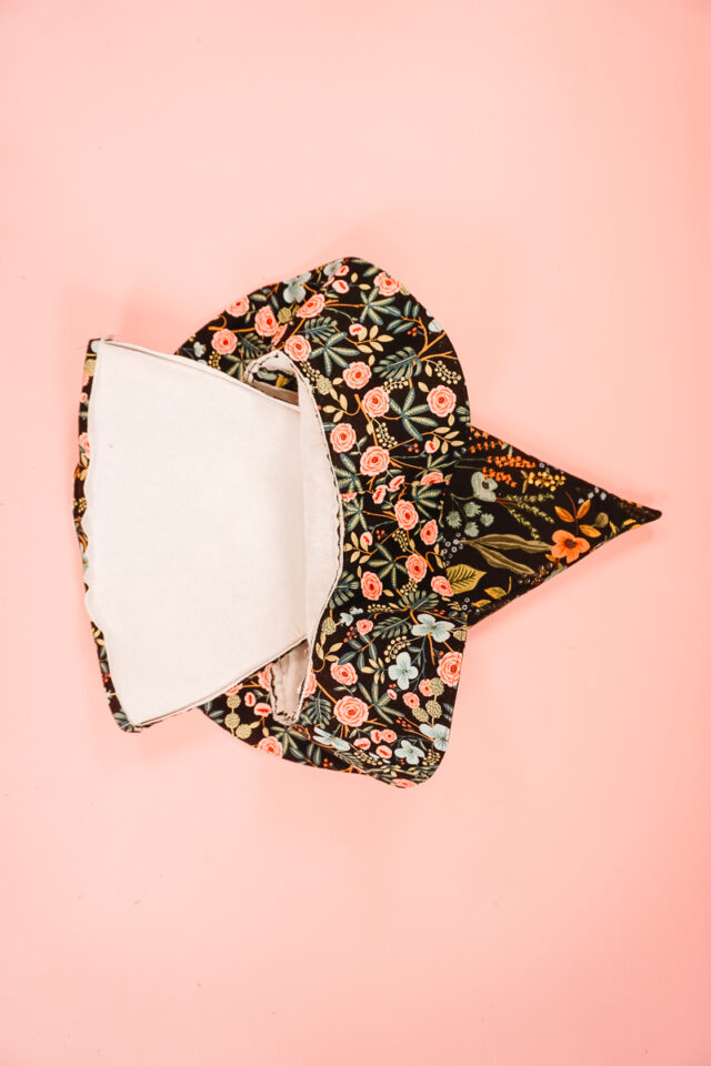insert lining into hat