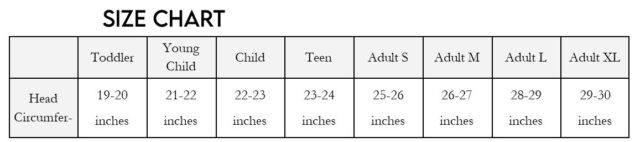 witch hat sizes