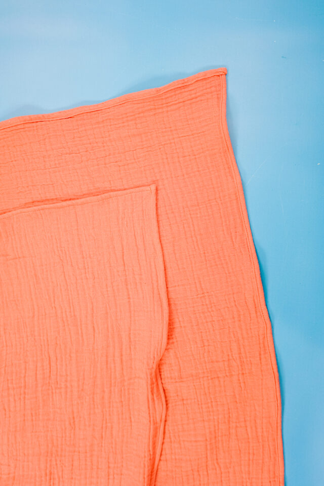 wash and dry to make the blanket crinkle more