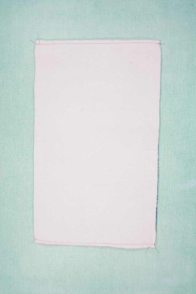 sew both short ends of bag
