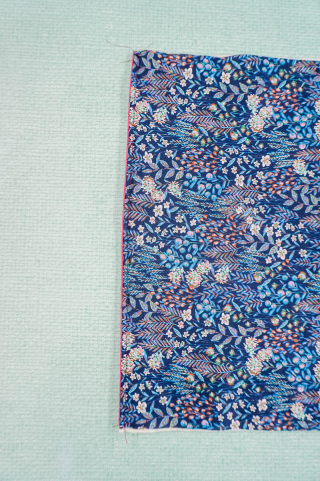 turn right side out press edges. topstitch short ends.