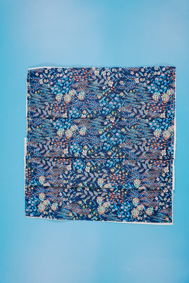sew folds in place