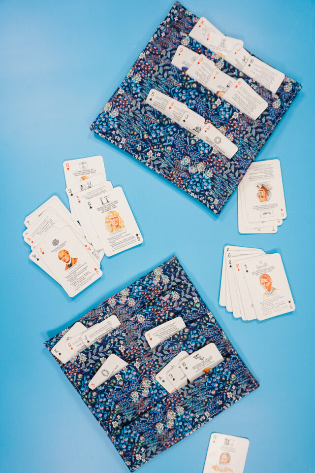 how to sew a playing card holder