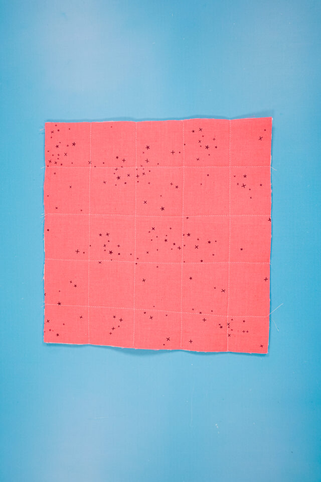 quilt the back fabric