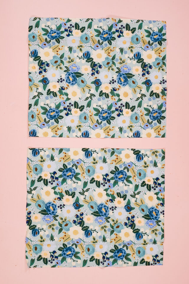 cut out two rectangles