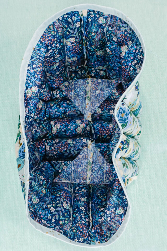 finish top edge with bias binding