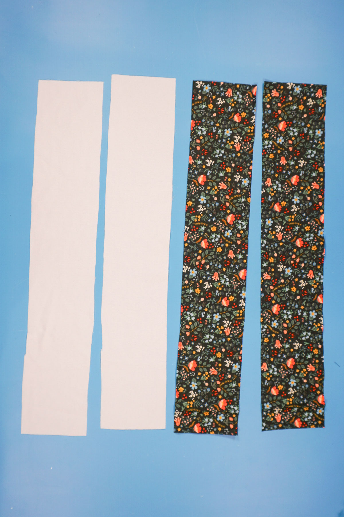 cut fabric and interfacing