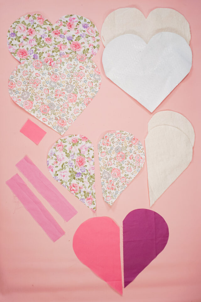 cut out all the fabric pieces